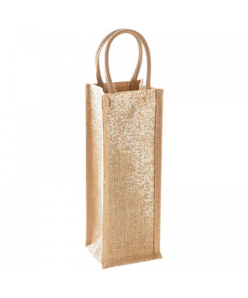 Shimmer Jute Bottle Bag Westford Mill 122 GSM